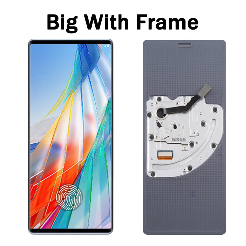 6.8"New For LG Wing 5G LCD LMF100N LM-F100N LM-F100V LM-F100 Display Big LCD Touch Screen Digitizer Wing Small LCD LG phone repair parts