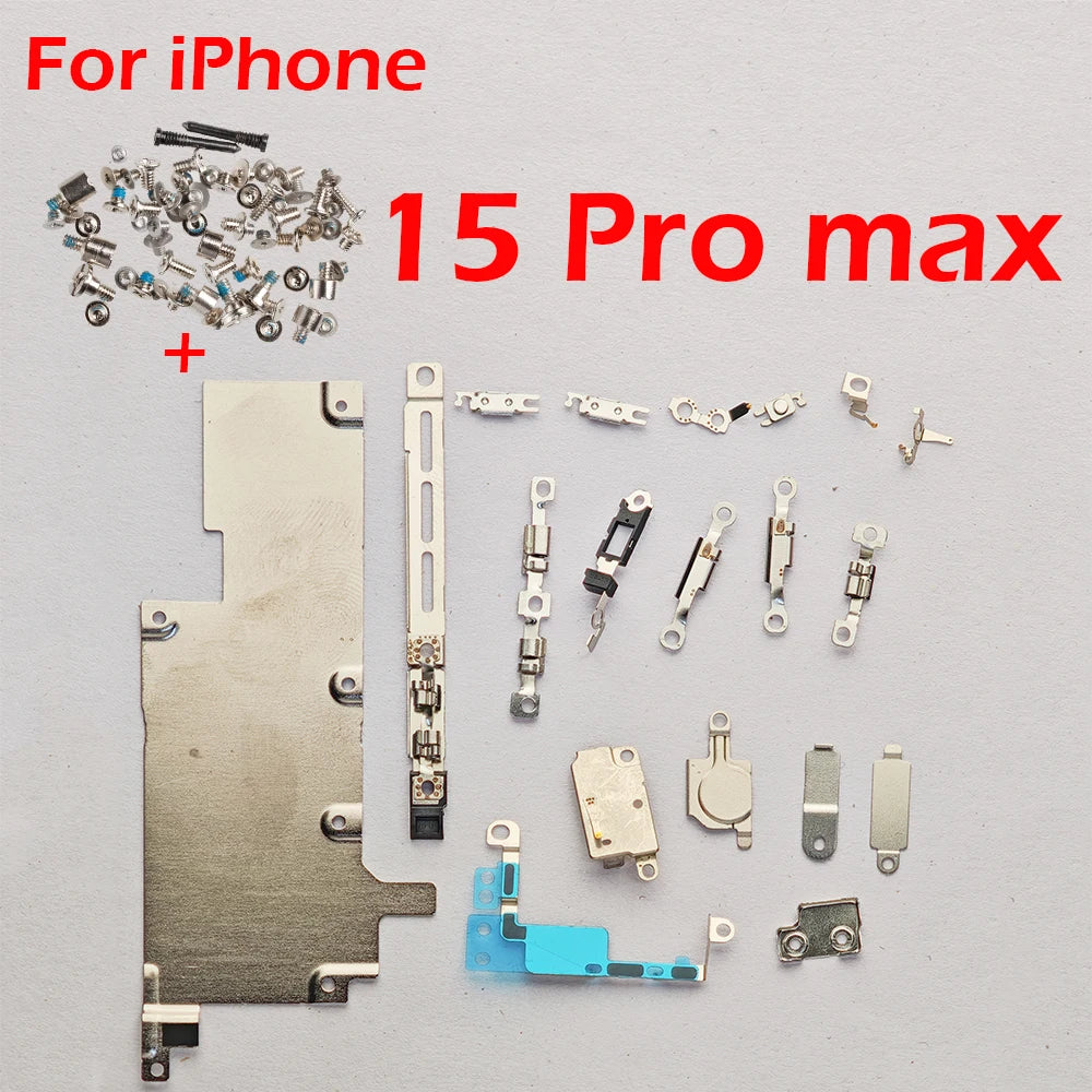 1set Full Set Metal + Screw for iPhone 13 Pro Max 14 Plus 11 12 Inner Bracket Accessories Shield Plate Parts iPhone phone repair parts