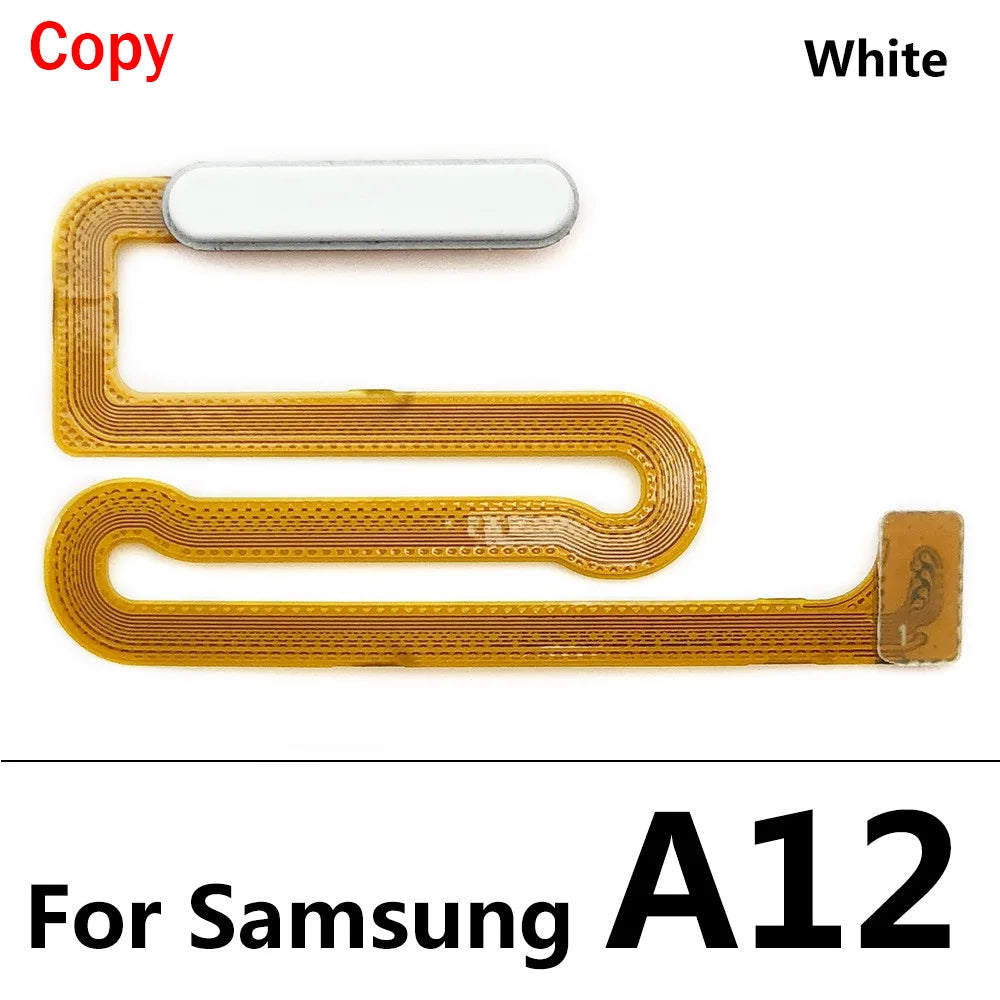 New For Samsung A12 A125 A125F Home Button Fingerprint Sensor Flex With Power Key Button Flex Cable Samsung phone repair parts