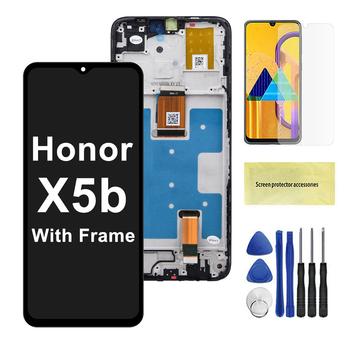 6.56'' Screen For Huawei Honor X5b LCD Display With Frame Screen Touch Panel Digitizer For Honor X5B Plus Display Screen HUAWEI phone repair parts