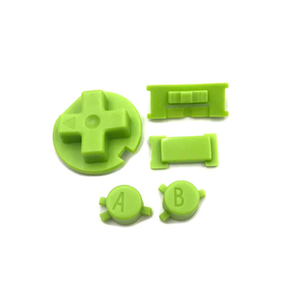 1-10sets For GBC Plastic Power ON OFF Buttons Keypad A-B D-pad Game console repair parts