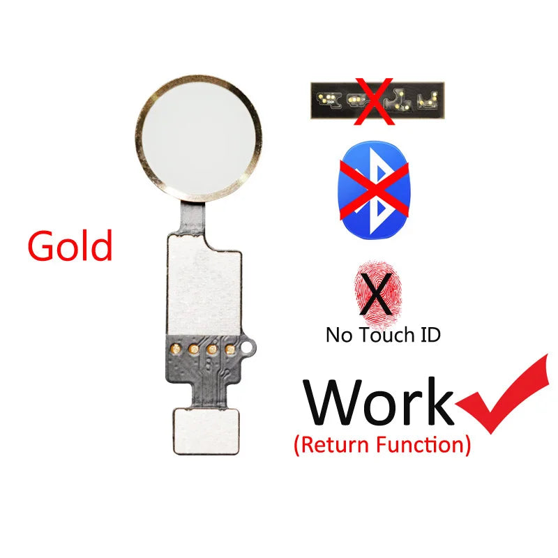 5pcs/lot Touch Version Home Button Flex For iPhone 7 8 Plus SE YF Universal Back Return Function Solution iPhone phone repair parts