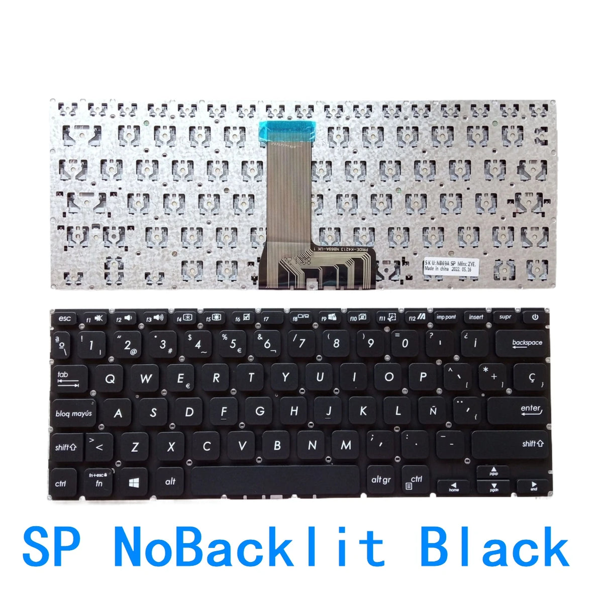 New US Russian Spanish Language Backlit Keyboard For ASUS Vivobook 14 X409 X409F X409D X409U X409UA X409FA FL X409JA ASUS laptop repair parts