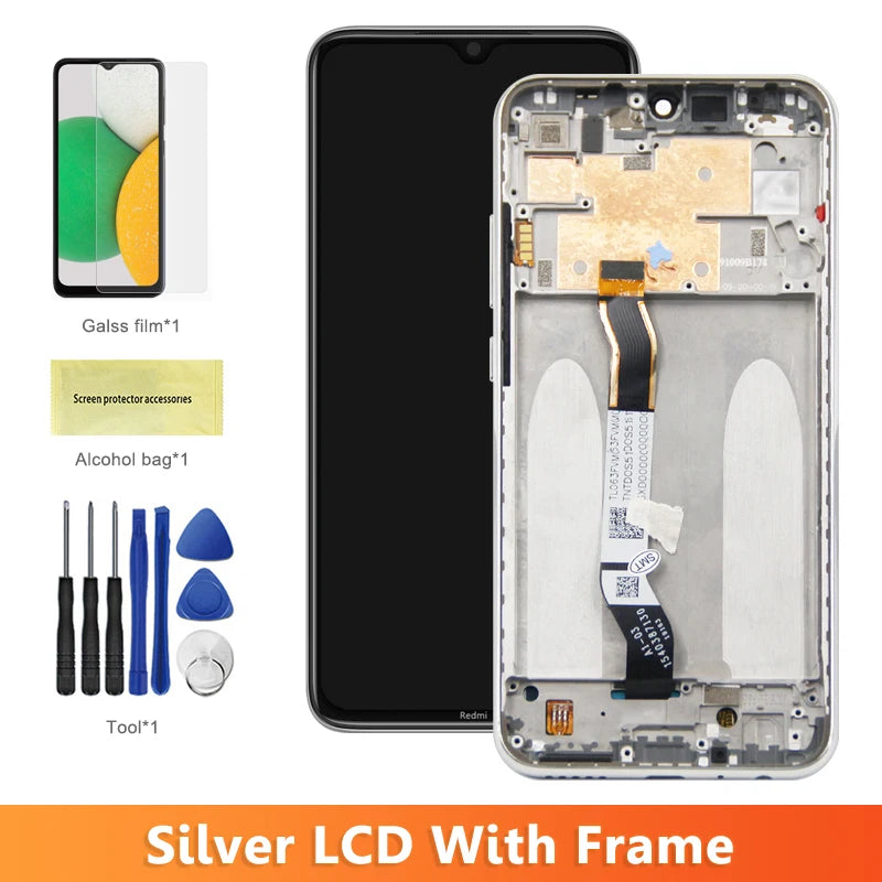 for Xiaomi Redmi Note 8 Lcd Screen Display Digital Touch Screen with Frame for Redmi Note 8 M1908C3JH M1908C3JG Replacement Xiaomi phone repair parts