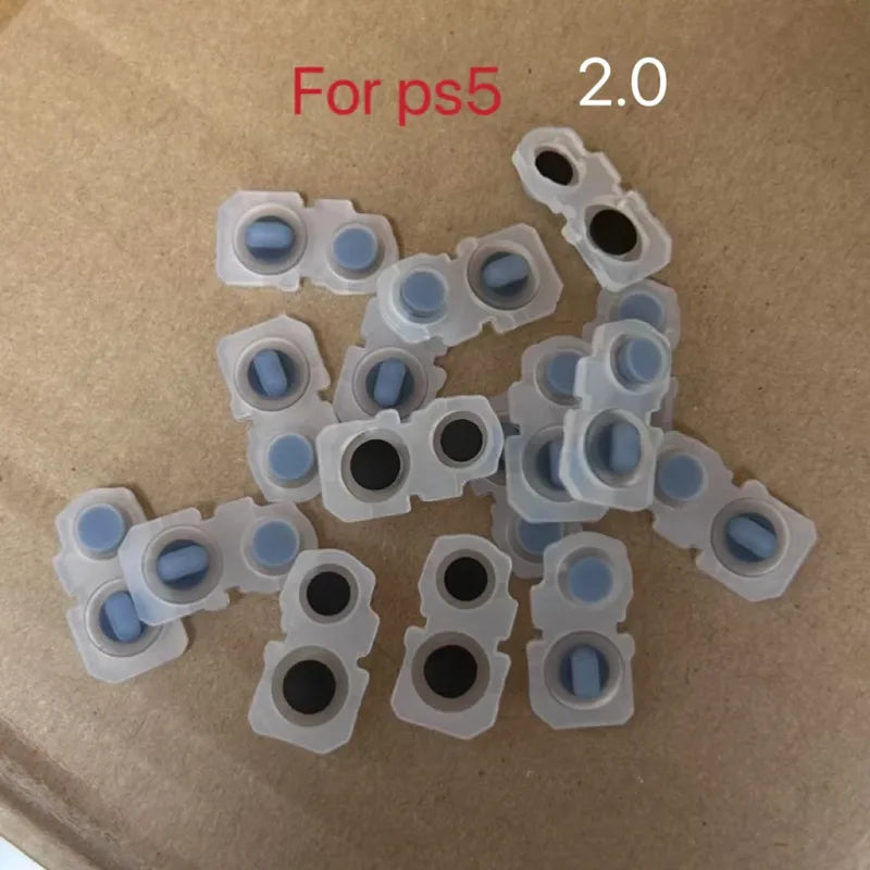 20pcs for Ps5 Game Pad Controller 2.0 V2 Conductive Rubber Set L1R1 L2R2 Silicone LR Pad Game console repair parts