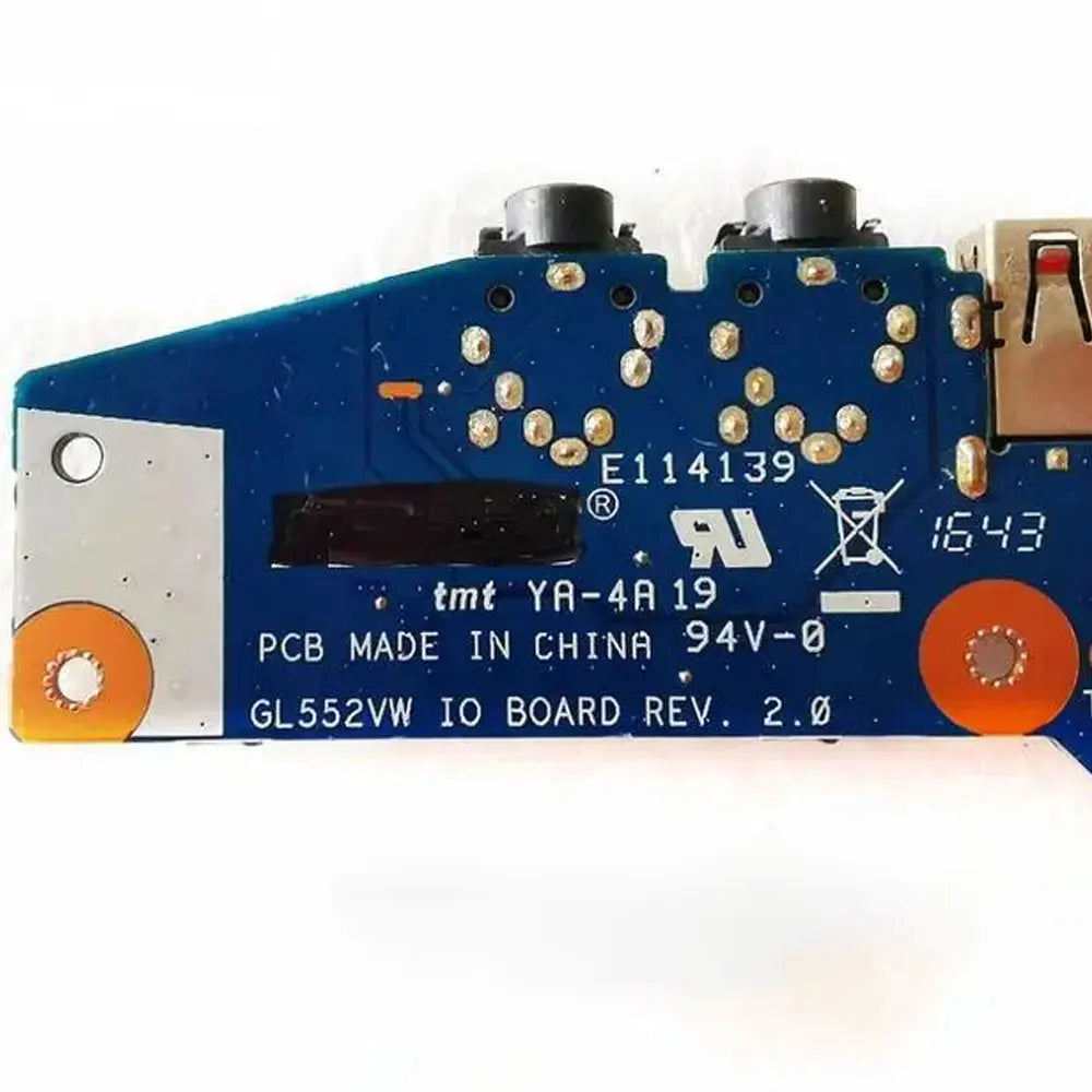 OEM For ASUS ROG ZX50V ZX50J FX51V GL552J GL552JX GL552V GL552VD GL552VW FX-PRO FX-PLUS Laptop USB Audio Headphone Jack Board ASUS laptop repair parts