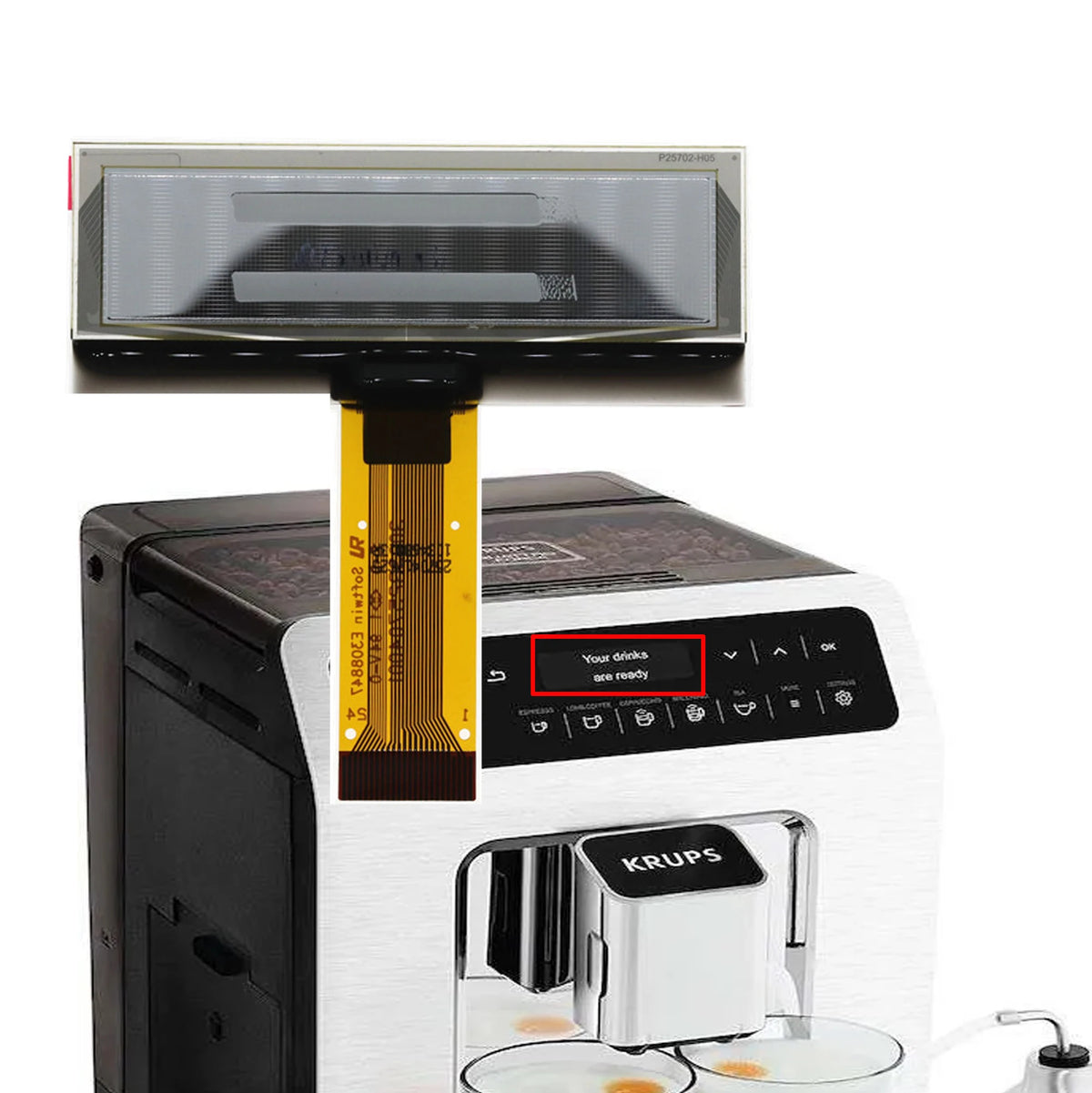 2.23 inch 24 Pin OLED Display 12832 LCD Screen SSD1305 For krups EA89 EA891d Coffee machine Other Brand tablet repair parts