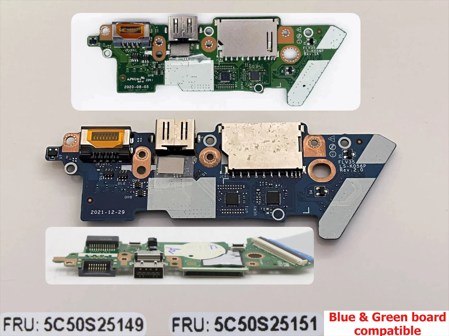 IO/USB board For Think-Book 14 15 G2 G3 G4 ITL/ARE/ACL/ABA FLV34/35 LS-K051P LS-L931P LS-K056P LS-L932P 5C50S25151 5C50S25383