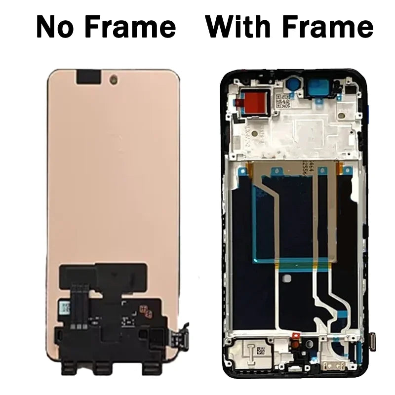 6.74"New For Realme GT3 GT 3 LCD Display Touch Screen Digitizer RMX3709 240W Display With Frame Oppo phone repair parts Realme phone repair parts