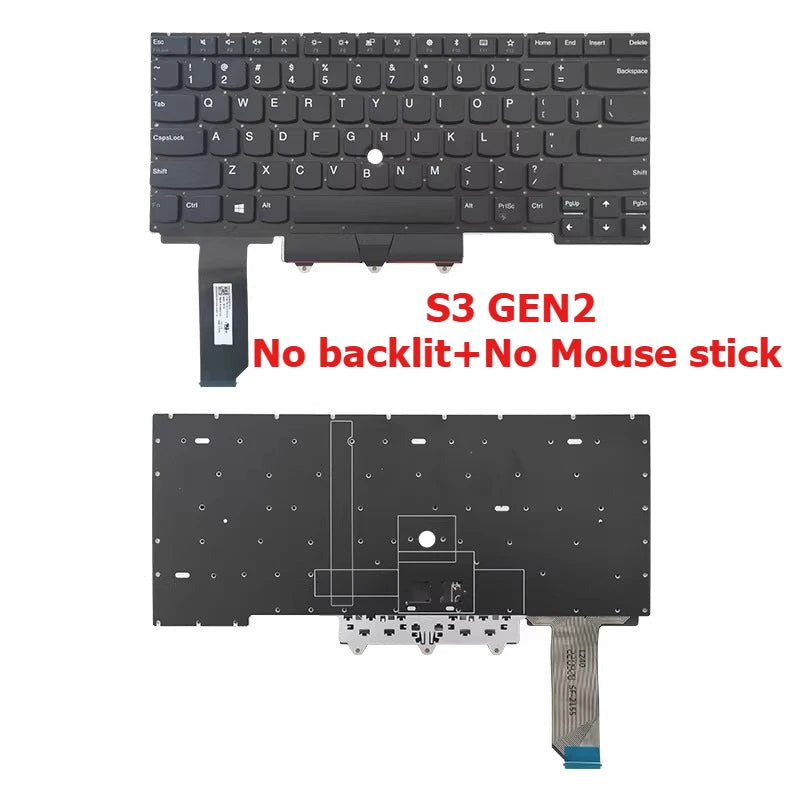 Keyboard for Lenovo Thinkpad E14 R14 E15 T14 T15 L14 L15 T14S p14s S3 GEN2 backlight mouse stick KEYBOARD Lenovo laptop repair parts