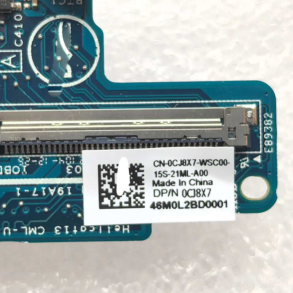 For Dell Inspiron 13 7300 7306 2-in-1 Laptop I/O Card Reader Earphone Audio USB Jack Port Board Cable 0CJ8X7 19A17-1 0XH5FC Dell laptop repair parts
