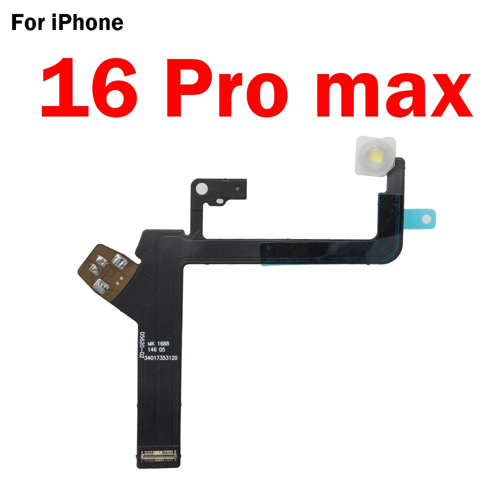 1pcs Flash Flex Cable For iPhone 15 Plus 14 Pro Max Proximity LED Light Sensor Ambient Flashlight iPhone phone repair parts