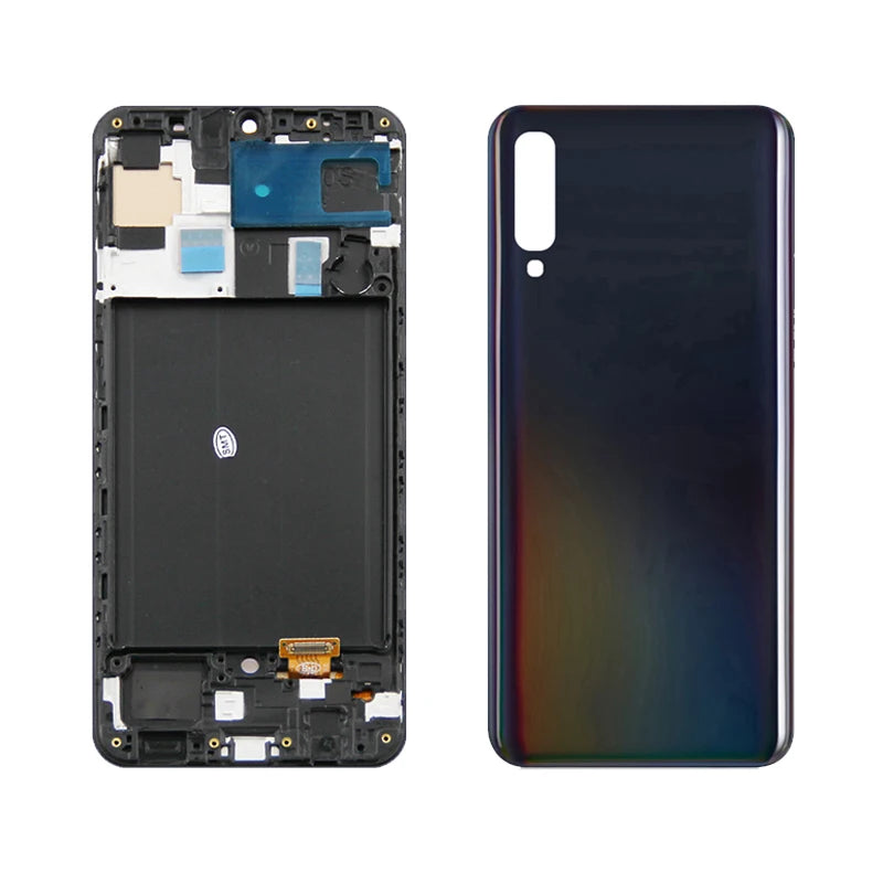 A50 Display Screen With Frame Assembly for Samsung Galaxy A50 A505 A505F/DS LCD Display Digital Touch Screen Replacement Samsung phone repair parts