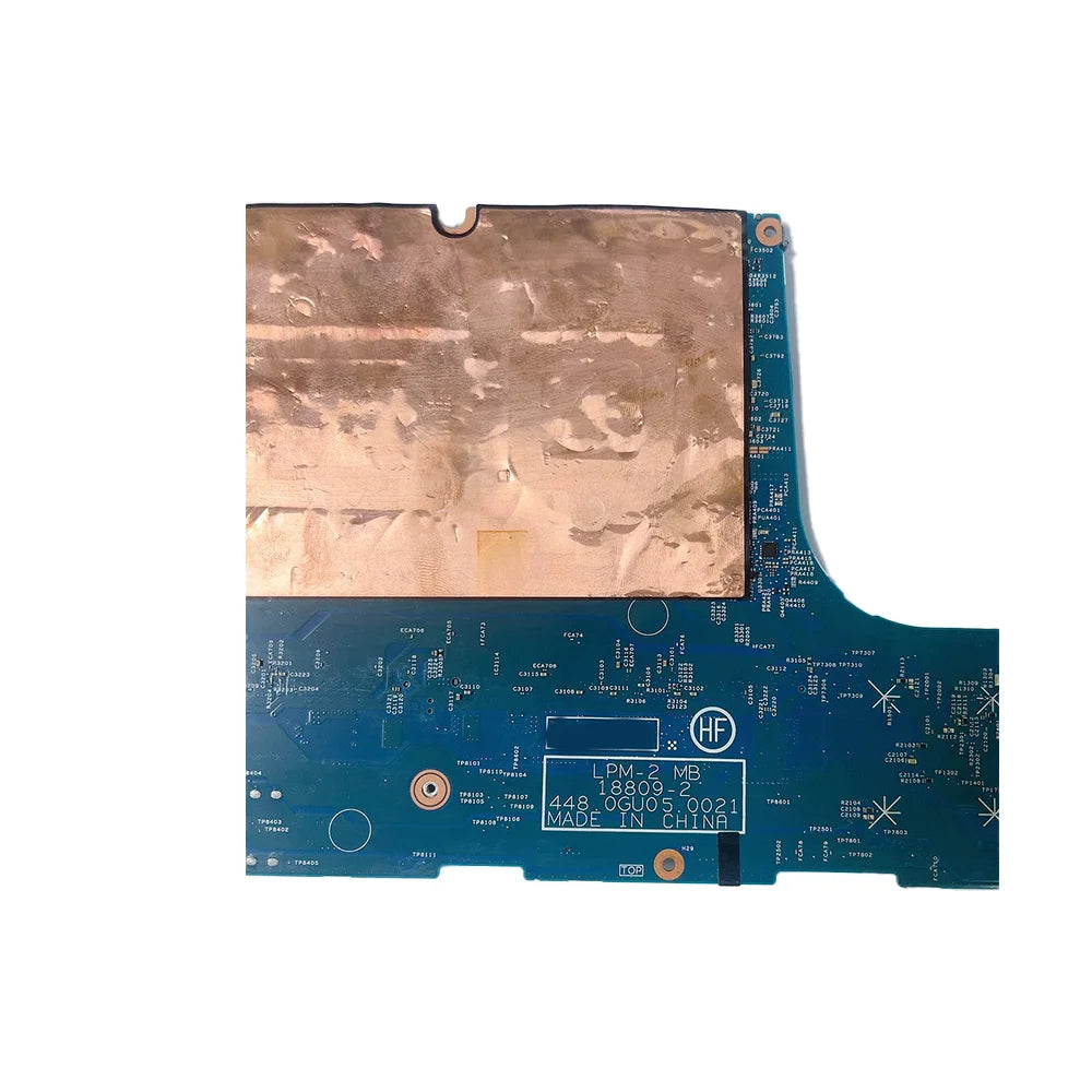 Laptop Motherboard For Lenovo ThinkPad P1 Gen 2 18809-2 With CPU: i5-9400H i7-9850H i7-9750H FRU:5B21C66884 5B21C66896 Lenovo laptop repair parts