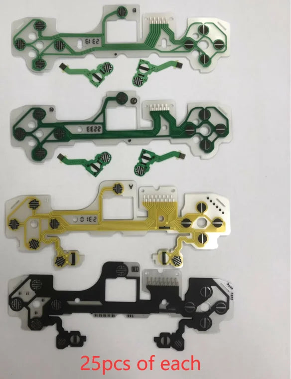 100pcs/lot Original New for PS5 Game Pad Controller Analog Joystick Button Conductive Film Flex Cable Ribbon V1.0 / V2.0 / V3.0 Game console repair parts