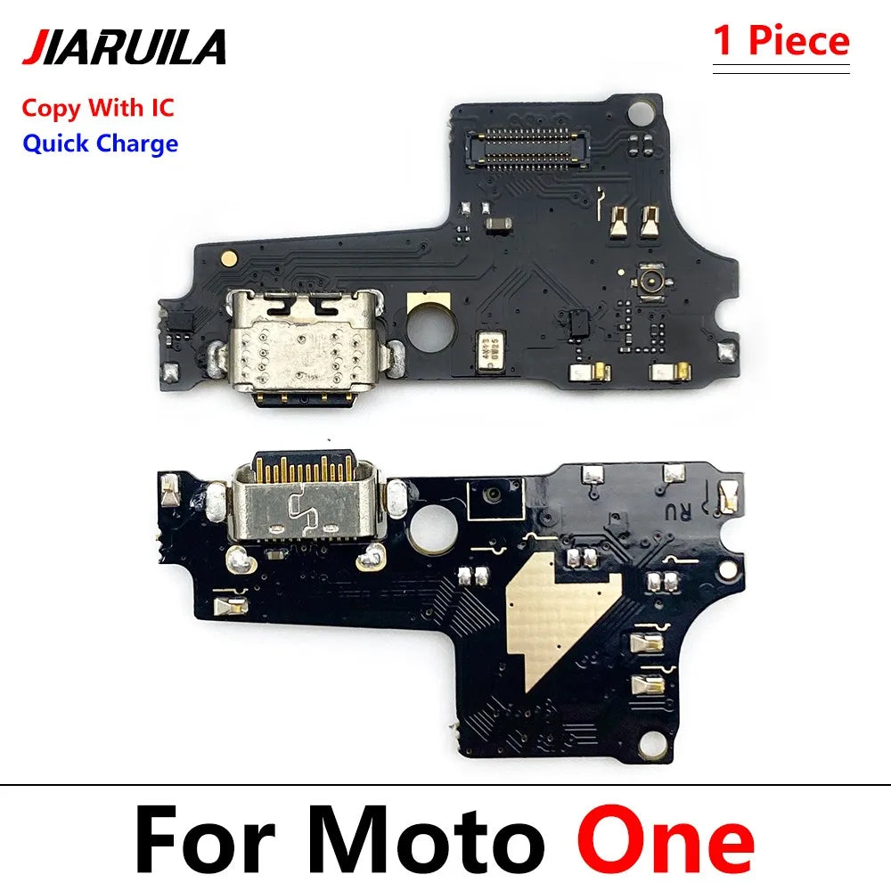 USB Charging Port Dock Charger Charge Connector Flex Cable For Motorola Moto One Vision / One Action Macro Fusion Plus Hyper Motorola phone repair parts