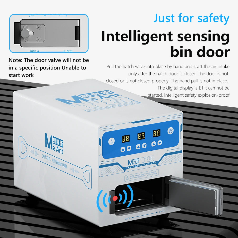 MaAnt T8 Silent Defoamer Powerful Defoaming Capability Safe Efficient Intelligent Defoaming Machine Face/Curved Screen Professional Repair Tools