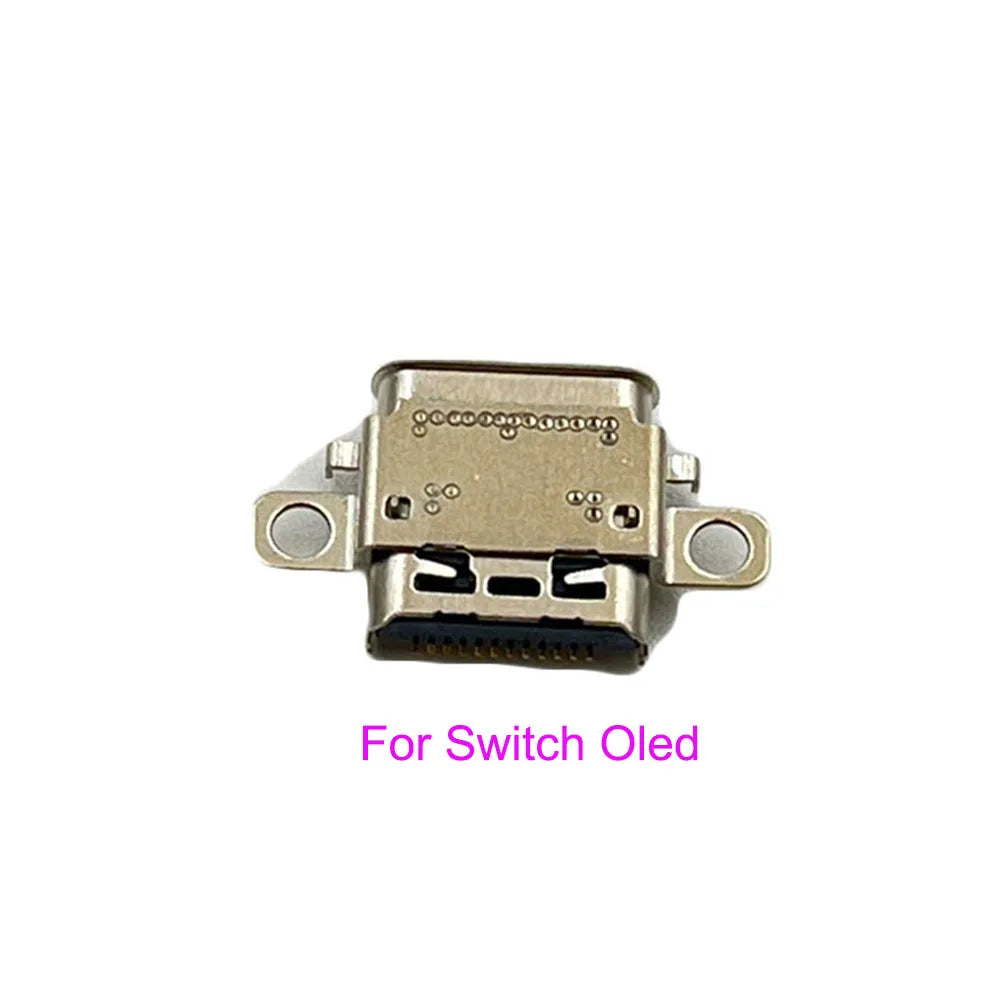 10PCS USB-C Charging Port Socket Jack HEG-001 For Nintendo Switch OLED Game console repair parts