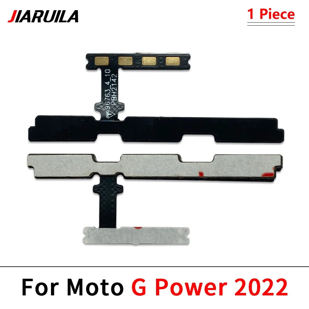 10Pcs, Power Switch On/Off Button Volume Key Button Flex Cable For Motorola Moto G 5G Plus Power Stylus Play Pure 2021 2022 Motorola phone repair parts