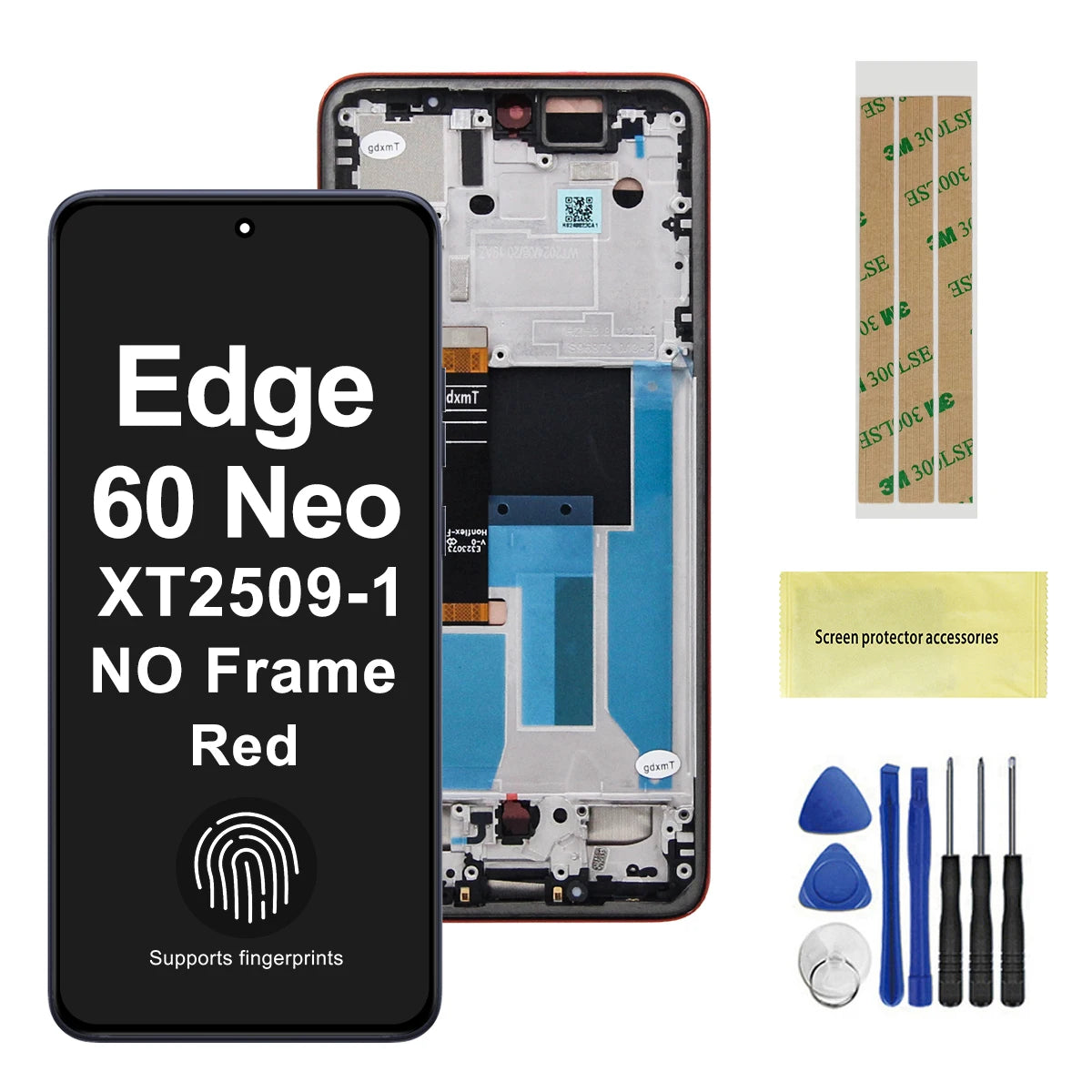 6.36'' AMOLED For Motorola Edge 60 Neo LCD XT2509-1 Display Touch Screen Digitizer Assembly For Moto Edge60 Neo LCD Motorola phone repair parts