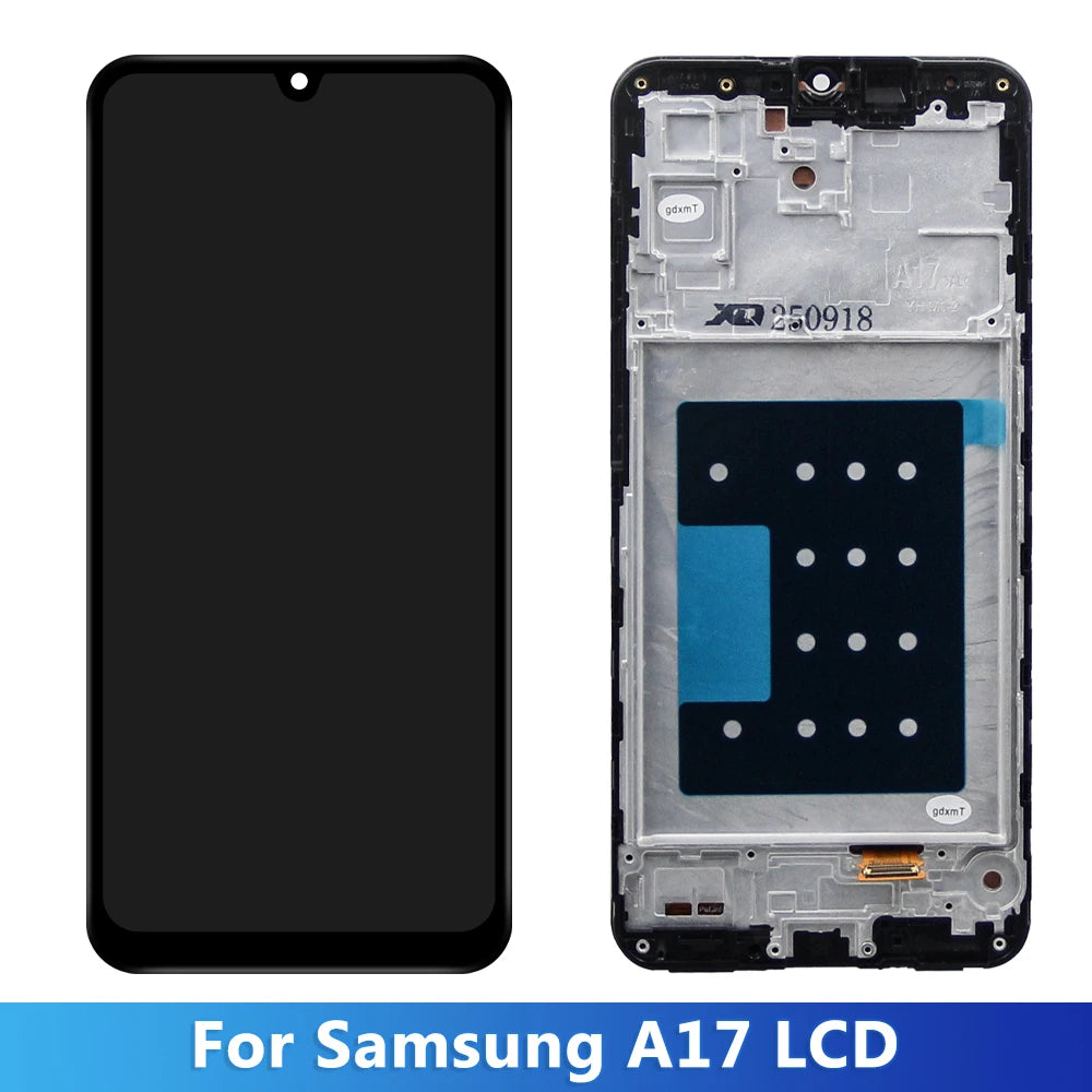 High Quality For Samsung Galaxy A17 5G A176 SM-A176B With Frame LCD Display Touch Screen Digitizer Assembly Samsung phone repair parts