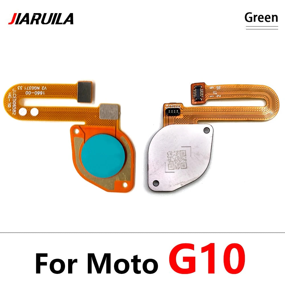 10Pcs/Lot, Fingerprint Sensor Home Return Key Menu Button Flex Cable For Moto G10 G20 G30 G50 G60 G60s Motorola phone repair parts