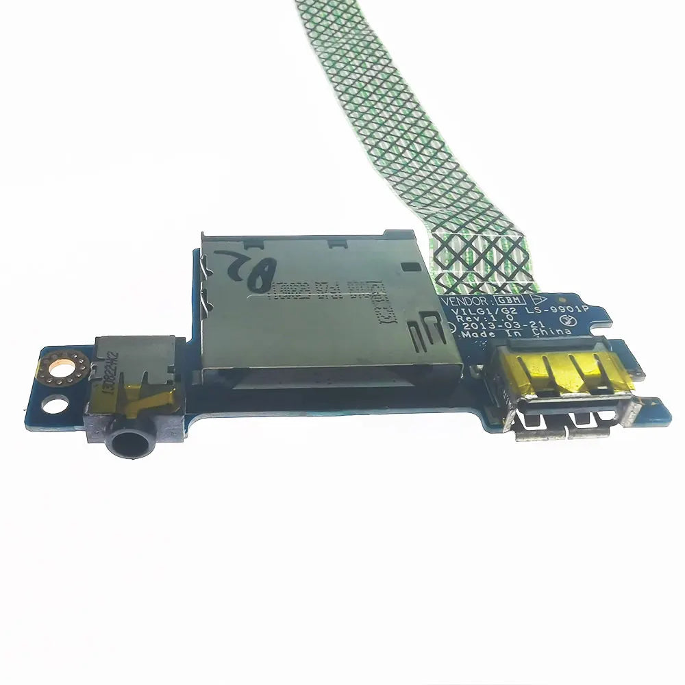 For Lenovo IdeaPad Z501 Z505 G400S G405S G500 G500S G505S G510S Laptop Card Reader USB Earphone Jack Audio Port Board LS-9901P Lenovo laptop repair parts