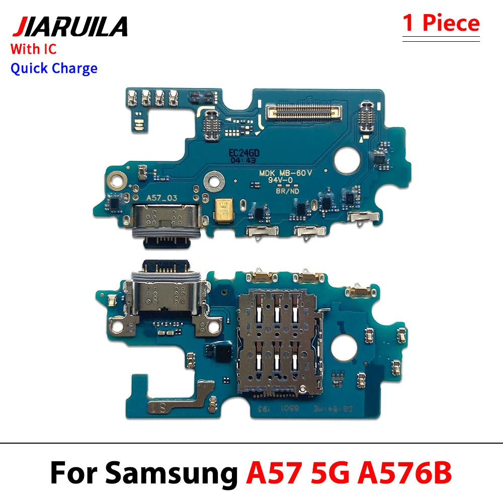 10Pcs, USB Charger Dock Connector Charging Port Microphone Flex Cable For Samsung A06 A16 A26 A56 A07 A17 A37 A57 4G 5G Samsung phone repair parts