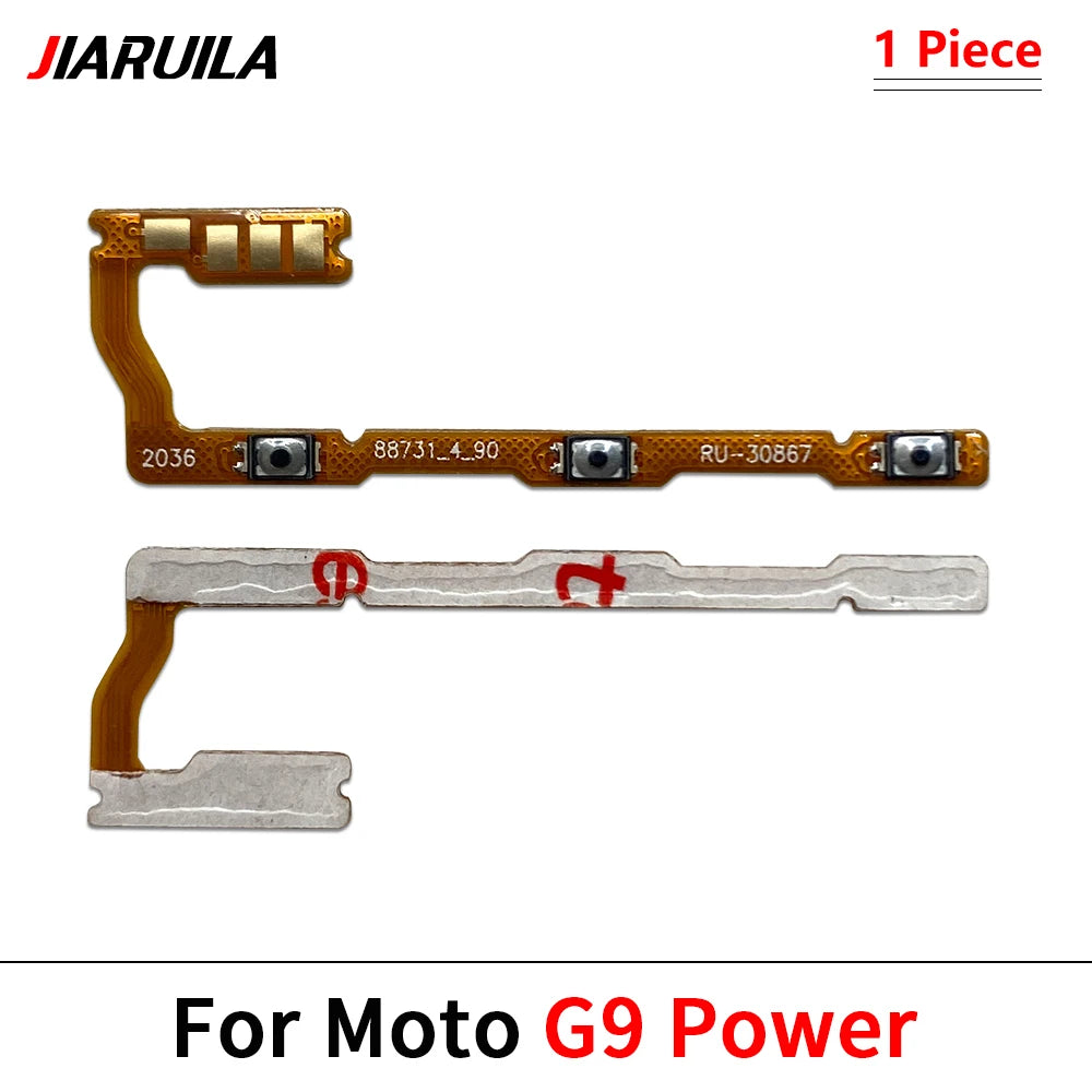 50Pcs, Volume Button Power Switch On Off Button Flex Cable For Motorola Moto G5 G6 G8 G7 G9 Plus Play Power Lite Motorola phone repair parts