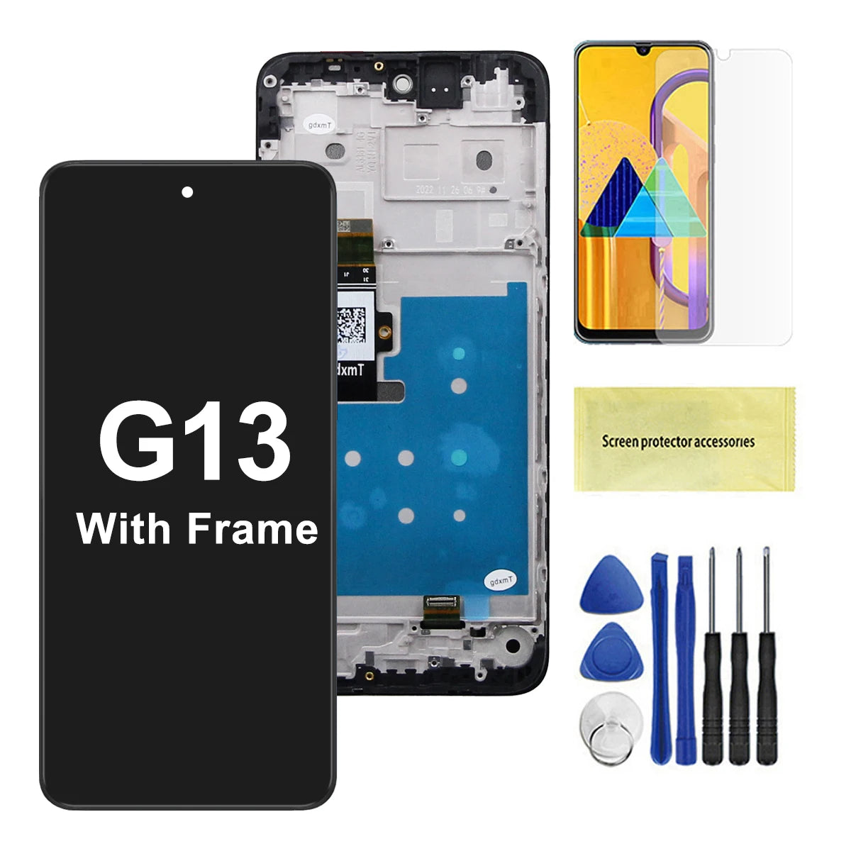 LCD for Motorola Moto G13 LCD Display Touch Screen Digitizer for Moto G13 XT2331 XT2331-1 XT2331-2 with Frame Screen Replacement Motorola phone repair parts