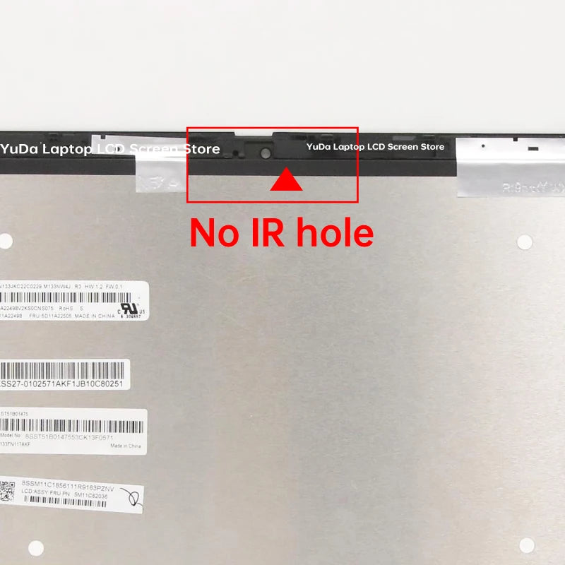13.3 Inch Touch Screen For Lenovo Thinkpad X13 Yoga Gen 2 Type 20W8 20W9 LCD Display Digitizer + With Frame Assembly Replacement Lenovo laptop repair parts