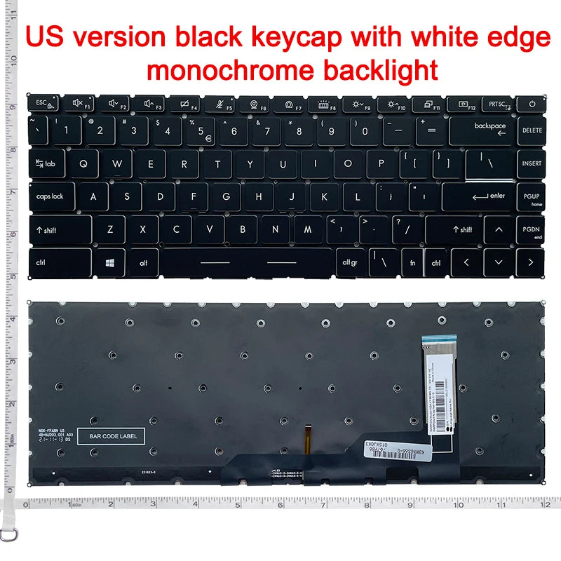 RU/US/SP/GR Keyboard For MSI Prestige 14 P14 Modern 14 15 GS66 GE66 GP66 P40 MS-14D3 MS-14D2 MS-14D1 With Per-Key RGB Backlight MSI laptop repair parts