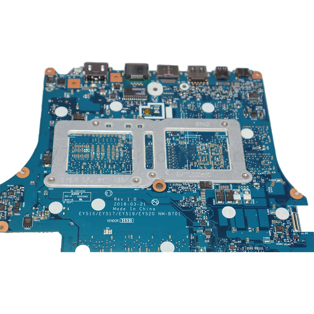Laptop Mainboard For Lenovo Y530-15ICH Y7000 NM-B701 With CPU I5-8300H I7-8750H GPU GTX1050Ti 4G Mainboard 5B20R40161 Lenovo laptop repair parts