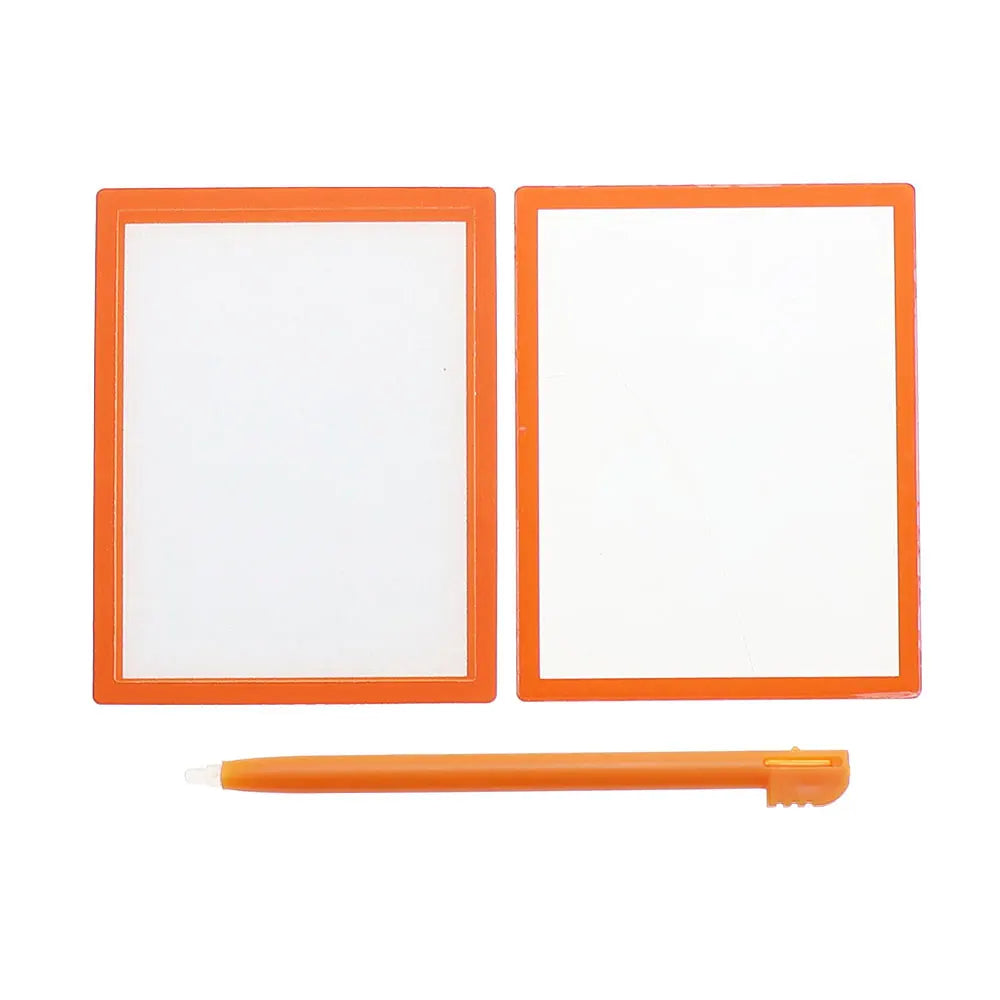 1Set Upper LCD Screen Lens + Lower Frame Plastic Cover+Stylus Pen Replacement For DS Lite For NDSL Game Console Game console repair parts