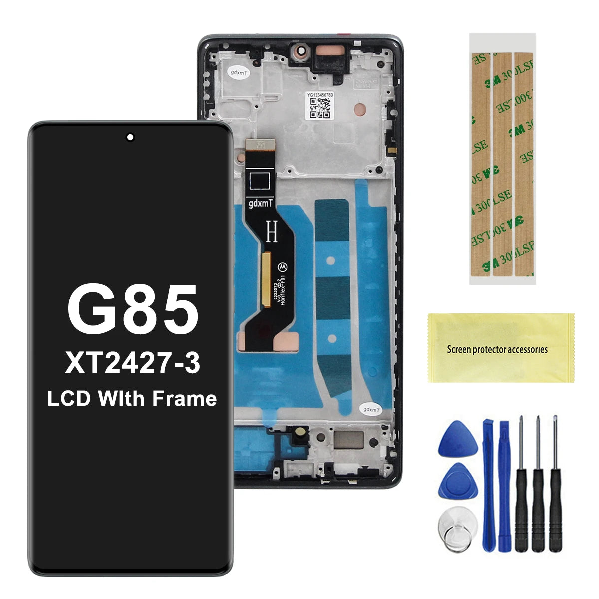 6.67" OEM For Motorola Moto G85 LCD For Moto G85 XT2427-3 Display LCD Screen Touch Digitizer Assembly With Fingerprint Motorola phone repair parts