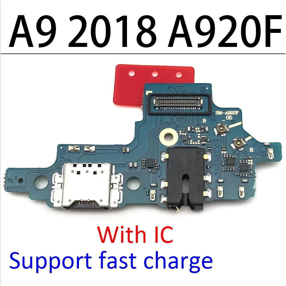 Charging Port Connector Board Flex Cable For Samsung A7 2018 A750 A750F / A9 2018 A920 A920F USB Charging Board Samsung phone repair parts