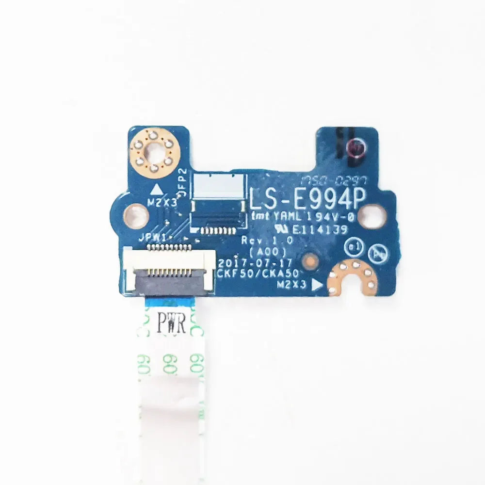 OEM For Dell Inspiron 7577 7587 7588 P71F G5 5587 Vostro 7570 7580 P72F Laptop Power Button Board Cable switch LS-E991P LS-E994P Dell laptop repair parts