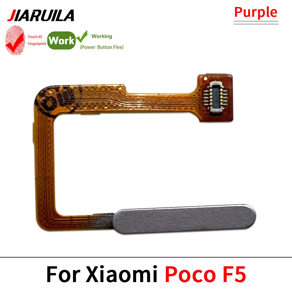 New Fingerprint Flex Cable For Xiaomi Mi Poco F3 F4 GT F5 5G Home Menu Button Key Flex Cable Replacement Parts Xiaomi Xiao mi phone repair parts