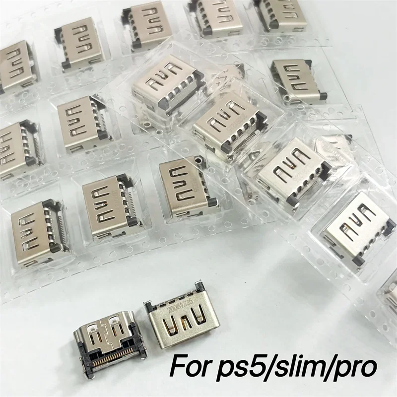 10pcs/lot New Factory Original New for Ps5 Hdmi Connector for Playstation 5 Console Hdmi-compatible Socket Port Replacement Game console repair parts
