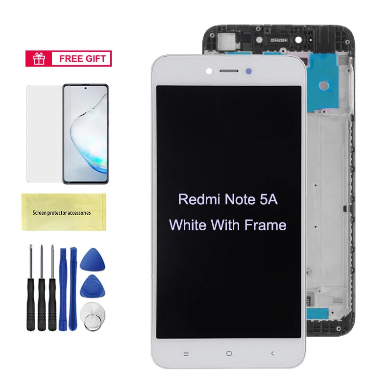 5.5" Display Screen for Xiaomi Redmi Note 5A LCD Display Touch Screen With Frame Replacement for Xiaomi Redmi Note 5A Prime / Y1 Xiaomi phone repair parts
