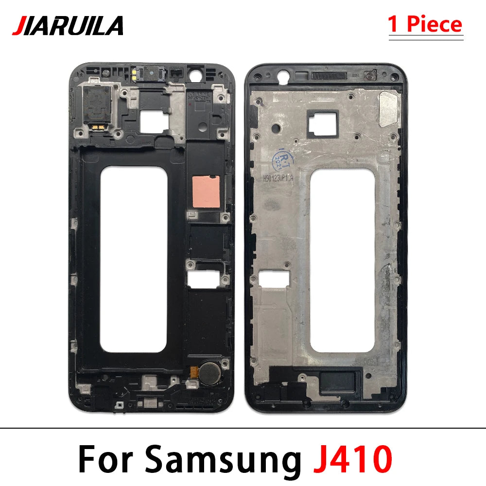 10Pcs, Front Housing LCD Display Frame For Samsung J4 Prime J4 Core J6 Plus J610 J7 2017 Housing Middle Frame Bezel Plate Cover Samsung phone repair parts