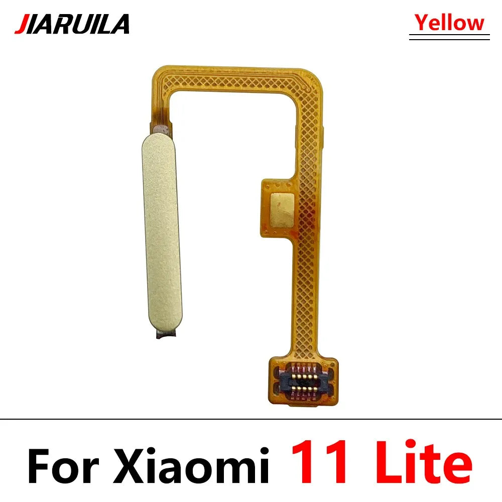 New For Xiaomi Mi 10T 11T Pro / Mi 11 Lite Fingerprint Sensor Home Return Key Menu Button Flex Cable Replacement Parts Xiaomi Xiao mi phone repair parts