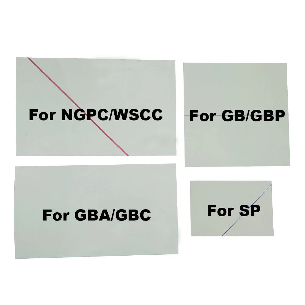 10Pcs For GBA Screen Polarizing Film For Nintendo GBA SP/GBC/GB/GBP NGPC WSCC Screen Lens Protection Film Game Parts Replacement Game console repair parts