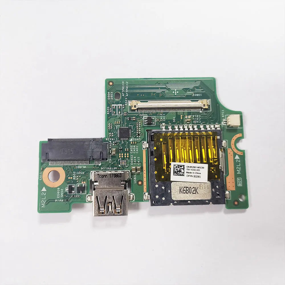 OEM For Dell Inspiron 7370 7373 laptop Power Button Board Cable switch USB Jack Card reader board Repairing Accessories 0HC1R9 Dell laptop repair parts