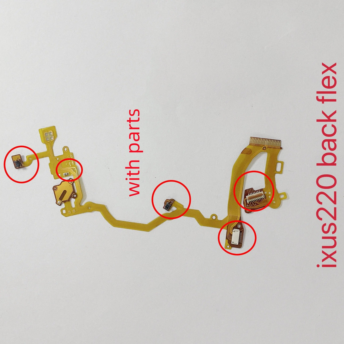 New IXUS220 Lens Back Flex Cable With Sensor for Canon IXUS220 IXUS 220 Lens Cable Repair Parts Digital Camera repair parts