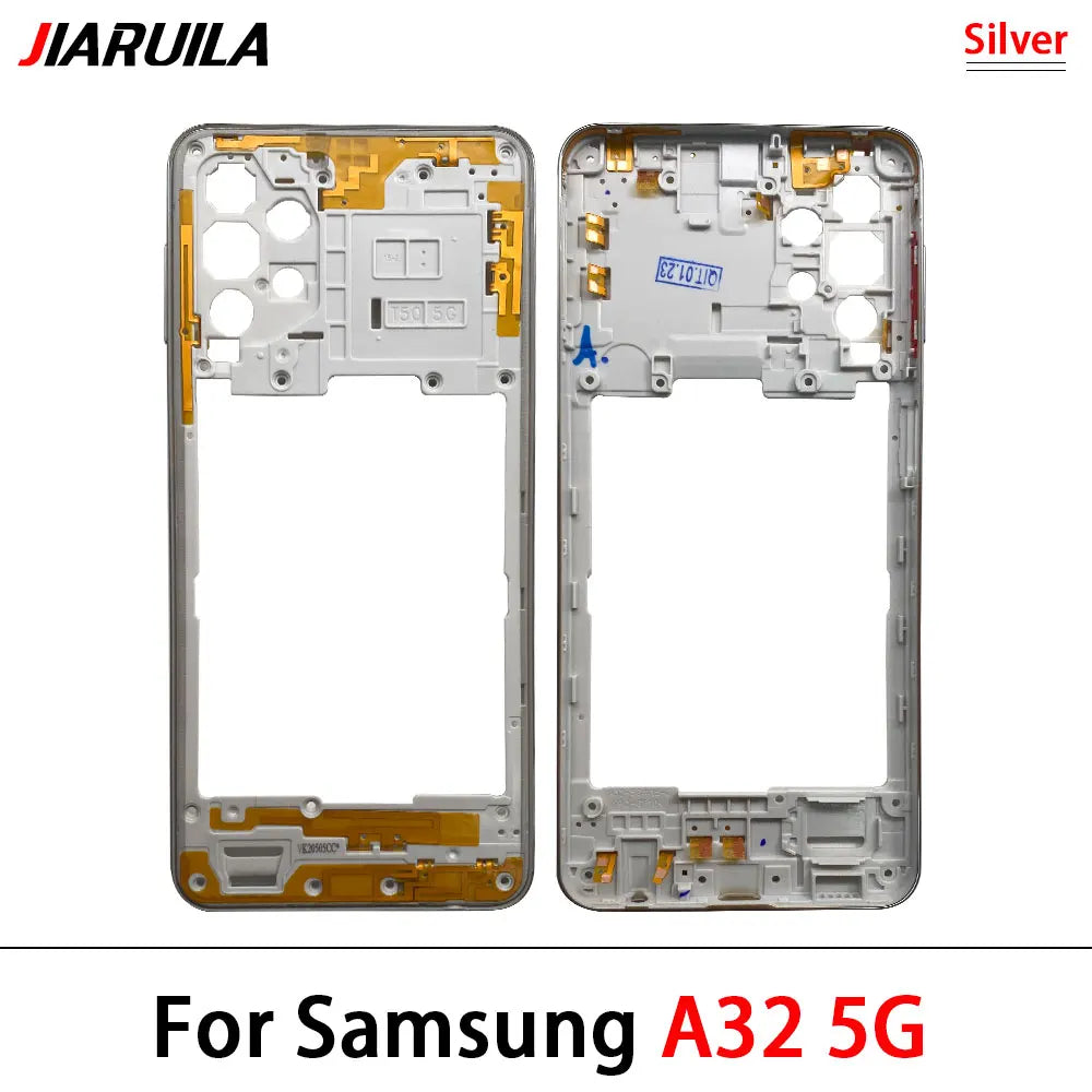 10Pcs, New For Samsung A22 A32 4G 5G A225F A226B A325F A326B Housing Middle Frame Bezel Middle Plate Cover Samsung phone repair parts