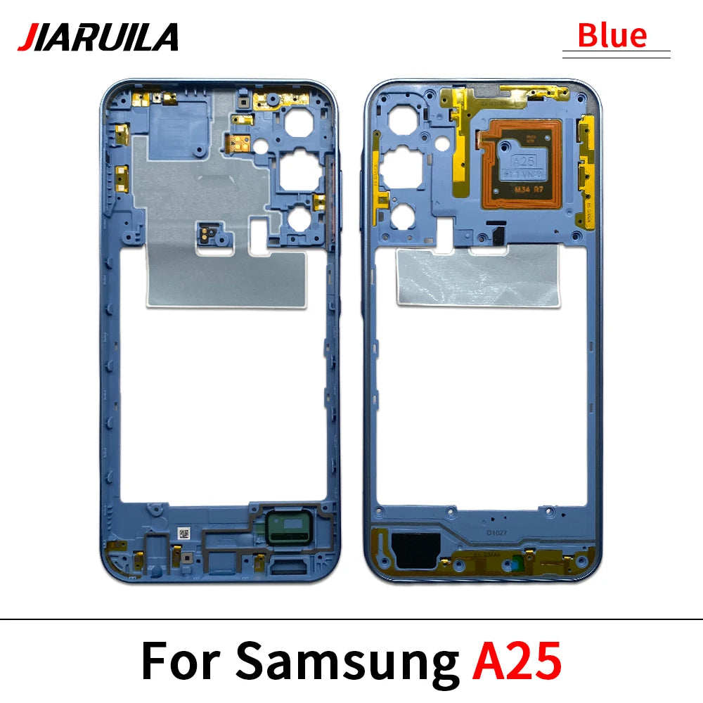 New For Samsung A15 4G A155F / A15 5G A156B / A05 / A05s / A25 5G Housing Middle Frame Bezel Middle Plate Cover Samsung phone repair parts