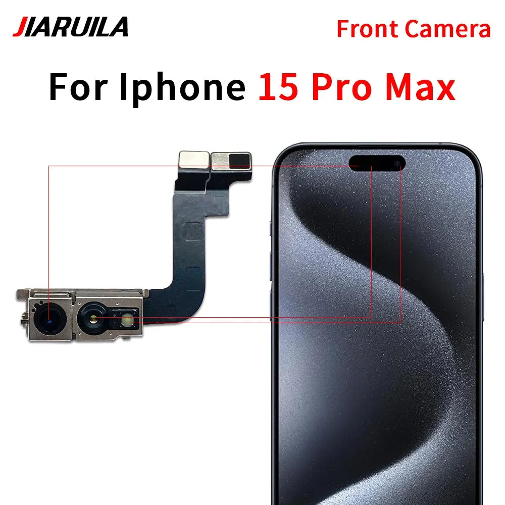 New Front Camera For IPhone 11 12 13 14 15 Pro Max Plus Mini Front Camera Flex Cable iPhone phone repair parts
