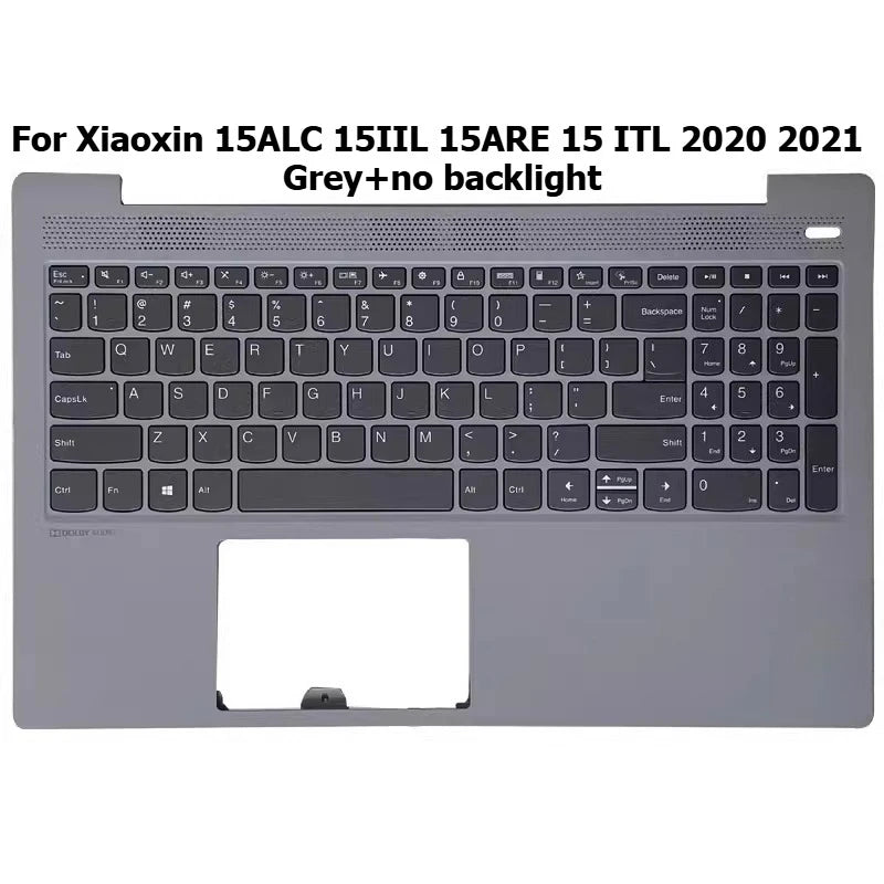 Upper case keyboard for Lenovo Xiaoxin 15ALC 15IIL 2020 Air 15ARE 15ITL 2021 topcase palmrest C shell keyboard cover touchpad Lenovo laptop repair parts