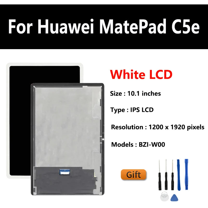 OEM 10.1" For Huawei MatePad C5e BZI-W00 LCD Display Touch Sensor Glass Screen Digitizer Assembly Replacement Tablet repair parts